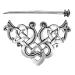1Pc Viking Dragon Hair Hairpins Celtic Knot Hair Clips Vintage Silver Hair Clip for Ladies Women Girls