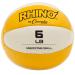 Champion Sports Exercise Medicine Balls, 8 Sizes, Leather with No-Slip Grip - Weighted Med Ball Set for Weight Training, Stability, Plyometrics, Cross Training, Core Strength - Heavy Workout Ball 6-7 Lbs, Yellow