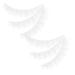 minkissy 3 Pairs Fake Eyelashes False Lashes Faux Eyelashes Lash Clusters Lash Extension Individual Lashes Cosmetic Lashes Color Lashes Fake Lashes White Extend Painted Chemical Fiber