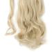 Buy 43 cm Wavy Blonde Pferdeschwanz Clip-In Ponytail Hair Extension | Synthetic Hair Piece for Women - Buy Online on GoSupps.com