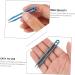 Housoutil Titanium Alloy Curved Tweezers - Precision Aquarium Tools Portable Mini Pliers for Hotfix & Travel 8x0.8x0.4cm (Blue) - Buy Online on GoSupps.com