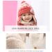 DORRISO Cute Kids Caps Scarf Set - Autumn Winter Knitted Beanies Hat for Girls Boys in Pink - Buy Online on GoSupps.com