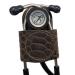 Stethoscope Holder pro with Clip Handmade in USA Genuine Leather .Perfect for Physicians Nurses EMT Medical Nursing Student (Real Piton)