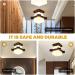 Hemobllo Solid Wood Ceiling Lamp Ceiling Hanging Light Hanging Lamp Pendant Light LED Wall Lamp Coffee Glass - Buy Online on GoSupps.com