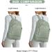 Coofay Women's Waterproof Gym Backpack with Shoe Compartment - Light Green - Buy Online on GoSupps.com