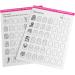Nail Art Practice Book Beginner Manicure Training Drawing Cards Easy to Clean 12 Sheets - Buy Online on GoSupps.com