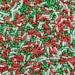 Christmas Mixed Sprinkles - 100g of Red White & Green Cake Sprinkles Toppers Decorations 100s 1000s Mini Balls Nonpareils Strands Festive Mix