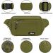 Retee Bellbag Waterproof Hip Pocket - 5 Pocket Breast Bag for Men & Women | Ideal for Outdoor Travel & Hiking (A-Green) - Buy Online on GoSupps.com
