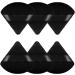 6 Pcs Black Sponge Loose Powder Puff Foundation Concealer Face Makeup Make Up Triangle Sponges Velour Beauty Setting Artist Grip Liner Body Skin Brighten Brow Lift Cosmetic Tools