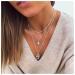 Boho Layered Opal Moonstone Necklace | Silver Hamsa Pendant Jewelry for Women & Girls - Buy Online on GoSupps.com