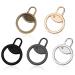 Disasserno 5 pieces zip zipper replacement rounds removable metal zipper zipper pull universal zipper pullers zipper for zipper zipper pulls