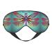 Cute Dragonfly Pattern Double-Sided Sleep Eye Mask Comfort Soft Blindfold with Adjustable Strap Block Out Light Black