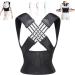 Back support back trainer adjustable belt back -stratible posture corrector back posture corrector adjustable the tailaring office at home fitness studio for women and men (m)