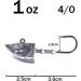 10Pcs 1oz Saltwater Jig Heads Lures for Bass - Swimbait Saltwater Jig Heads (10Pack) - Buy Online on GoSupps.com