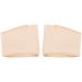 Musumi couple of midfoot cosmolstery for women and men half toe bale sole forefoot gel pads pillows half sock prevents blisters diabetic feet beige L