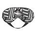 Black and White Striped Kitten Unisex Elastic Adjustable Buckle Design Blackout Sleep Eye Mask for Home Travel Yoga Office Nap