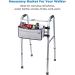 ISSYAUTO Walker Basket with Cup Holder and Storage Bag - Gray | Perfect Gift for Family and Friends | Strap Mount Design | (Not for Rollator Walkers) - Buy Online on GoSupps.com