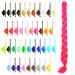 Mybraids 1-colored premium braid hair 2m long for rasta braids dreads crochet twist box braids cornrows art hair extensions braiding hairstyles (14-y pink)
