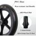 1 Pair Wheelchair Replacement Wheels Black Swivel Casters Non- Slip Rubber Front Wheels for Wheelchairs Rollators Walkers 8in/19cm - Buy Online on GoSupps.com