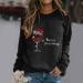Women's Christmas 3D Plush Shoulder-Free Long-Sleeve Sweater - Black 3XL | Festive Holiday Apparel - Buy Online on GoSupps.com