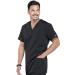 Cherokee Unisex V-Neck Scrub Top 4876 with 3 Pockets - Large Black - Buy Online on GoSupps.com