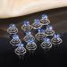 Uonlytech Light Blue Pearl Clip Hair Twists - 12PCS Rhinestone Spiral Hair Pins for Stunning Blue Hairstyles - Buy Online on GoSupps.com