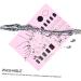 POPETPOP Nail Tool manicure pad manicure mat tools manicure art mat Salon Manicure tool manicure mat workspace silicon mat u as acrilicas nail Accessories Silica Practice Pad 28x20cm Pink - Buy Online on GoSupps.com