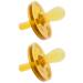 Simply Rubber Pacifiers - Symmetrical - Large (12 mos up) - Natural Rubber Pacifier - Soft - BPA-Free - Handcrafted in Italy - 2-Pack
