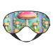 Wonderful Little Mushrooms Unisex Elastic Adjustable Buckle Design Blackout Sleep Eye Mask for Home Travel Yoga Office Nap