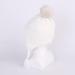 LANGZHEN Toddler Winter Hat Earflap Knit Cap Fleece Lined Beanie - White (6-12 Months) - Buy Online on GoSupps.com