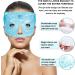 CONBELLA Ice Face Mask for Hot/Cold Therapy - Gel Bead Mask for Puffy Eyes, Headaches & Stress Relief - Soft Plush Backing - Eye Holes - 6 Blue Pack - Buy Online on GoSupps.com
