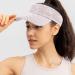 XYIYI Bling Rhinestone Sport Sun Visor Hat - Adjustable Summer Cap for Women & Girls - One Size White Rhinestone Visor - Buy Online on GoSupps.com