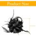 GLADFRESIT Flower Hair Clips Wedding Hair Accessories Styling Black Fascinators Refinement for Party Women Girls Ladies Short Long Hair - Buy Online on GoSupps.com