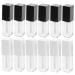 Beaupretty 4 Ensembles Tubes Vides Refillable Contenants De Gloss Pratiques Et tanches Id aux Pour Diy Et Voyage Blanc Et Noir 12 Pi ces * 4