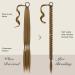 Feshfen 85 cm Braid Extensions Ponytail - Light Brown & Natural Blonde Mix - High-Quality Braided Hair Extensions for Women - Buy Online on GoSupps.com