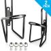 MARQUE Bike Water Bottle Holder - Lightweight Aluminum Alloy Cage for Road and Mountain Bikes - 2 Pack, Black - Buy Online on GoSupps.com