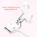 Heated Lash Curler with 2 Speed Temperature Control Long Lasting Curling Metal Ironing Fast Charging Electric Eyelash Curlers (White) - Buy Online on GoSupps.com