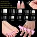 1000PCS Clear White Short Acrylic Nail Tips with Box | False Nail Tip Extension Kit for Manicure | Salon Home DIY Design | Finger Toe Separators | 1004 Pieces - Buy Online on GoSupps.com