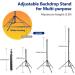 Aureday 10FT Adjustable Photo Backdrop Stand with Travel Bag, Heavy Duty Background Stand for Parties, Weddings, and Photoshoots - Includes 6 Clamps, 4 Crossbars, 2 Sandbags - 8.5*10FTV2 - Buy Online on GoSupps.com