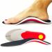 Plantar Fasciitis Relief Arch Support Shoe Inserts Insoles for Flat Feet for Men & Women Orthotic Feet Heel Pain Shock Absorption Comfortable Insoles Small EU 35-40 White