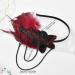 Feather Beaded Headband Vintage 1920s Headband Crystal Flapper Headpiece Great Gatsby Hair Accessories Roaring 20's Accessories Red - Buy Online on GoSupps.com