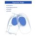 INSFENI Gel Heel Pads - Heel Cups for Women's Shoes - Relief for Heel Pain, Bone Spurs, Plantar Fasciitis - Blue (Large) - Buy Online on GoSupps.com