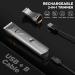 Men's Electric Body Hair Trimmer - USB Rechargeable, Replaceable Ceramic Blades, IP7X Waterproof - Gray+Gold - Buy Online on GoSupps.com
