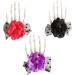 W-LOVNEST Halloween Skull Hair Clip for Women Large Skeleton Hand Hair Pin Female Gothics Flower Side Clip Day of Death Headdress Red - Buy Online on GoSupps.com