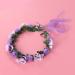 KALLORY Purple Flower Crown Headband for Bridesmaids & Flower Girls - Buy Online on GoSupps.com