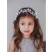 IYOU Flower Girl Headband Butterfly Blue Headpiece Princess Communion Wedding Hair Accessories for Girls