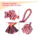 Vivifying Dog Rope Toys Pack of 2 Interactive Braided Cotton Pet Chew Rope Toys for Dog Teeth Cleaning 2 PCS Dog Rope Toy With Ball - Buy Online on GoSupps.com