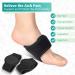 Foot Arch Support Sleeve - Adjustable Brace for Flat Feet High Arches & Heel Pain Relief - One Size Fits Most - 1 Pair - Buy Online on GoSupps.com