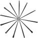 Baluue 36 Pcs Eyeliner Brush Eye Shadow Brush Brush Eyeliner Makeup Tool Brow Brush Black  - Buy Online on GoSupps.com