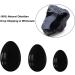 Obsidian Yoni Eggs | Feminine Massage Balls for Pelvic Floor | 3 Sizes | Black Crystal Cone Exercise - Buy Online on GoSupps.com